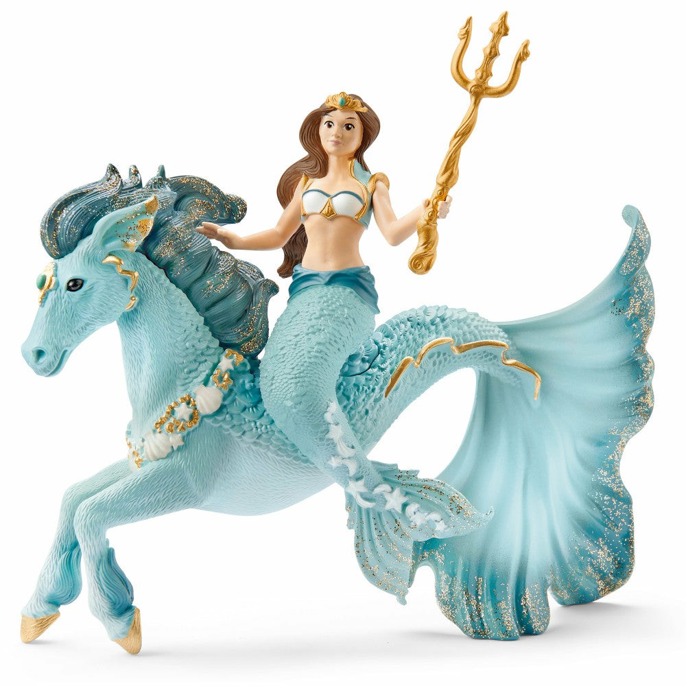 Miniature & Collectible Dolls | Schleich Bayala Mermaid Eyela With Underwater Horse, 3-Piece Figurine Set Dolls & Stuffed Animals Miniature & Collectible Dolls