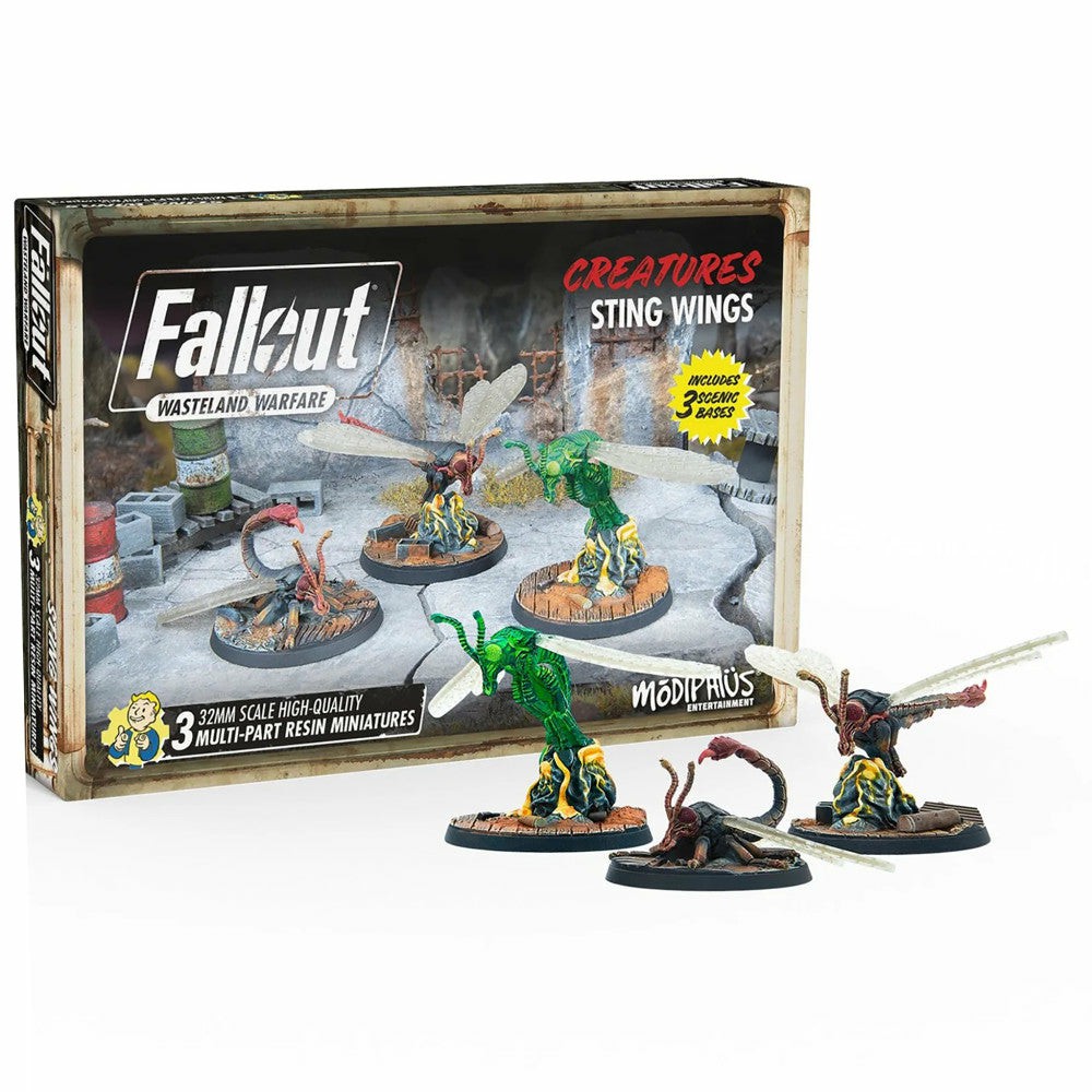 Miniature Figures & Games | Fallout Wasteland Warfare 32Mm Creatures Sting Wings Collectible Miniatures Set Games & Puzzles Miniature Figures & Games