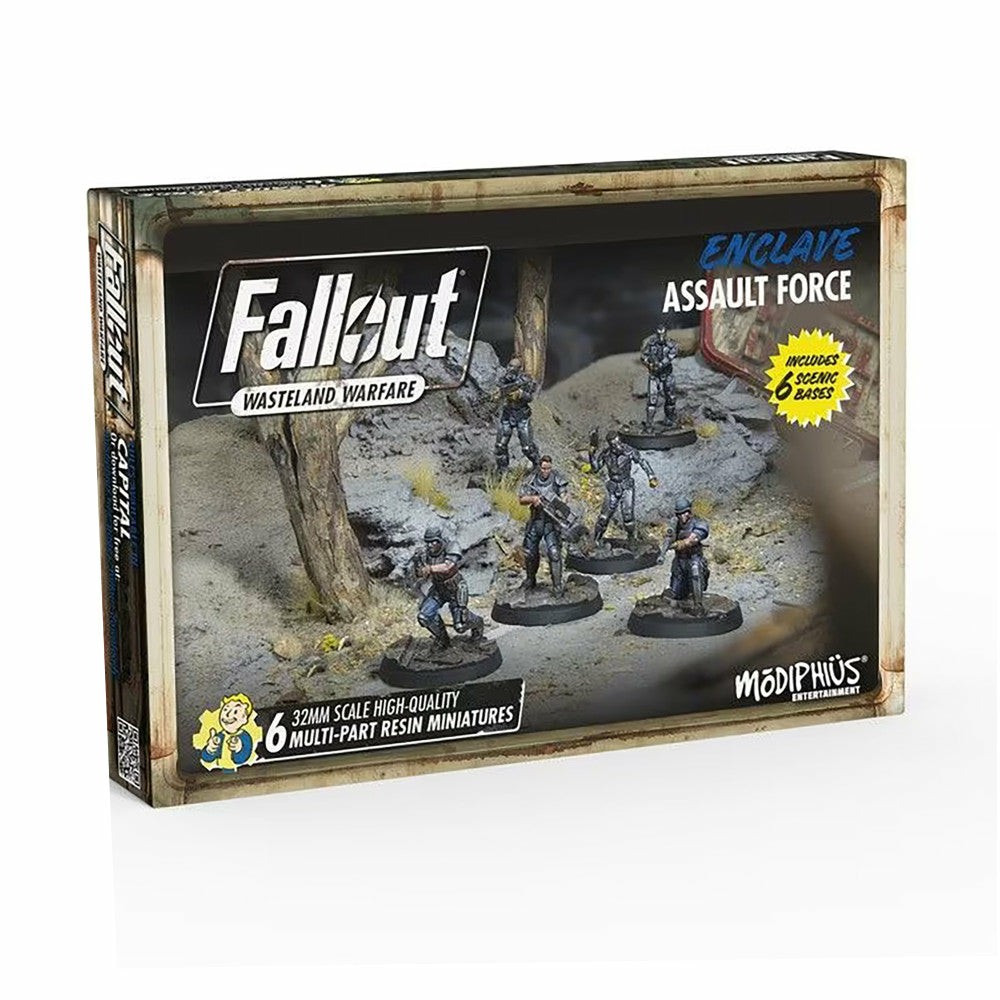 Miniature Figures & Games | Fallout Wasteland Warfare: Enclave Assault Force 32Mm Miniature Set Games & Puzzles Miniature Figures & Games