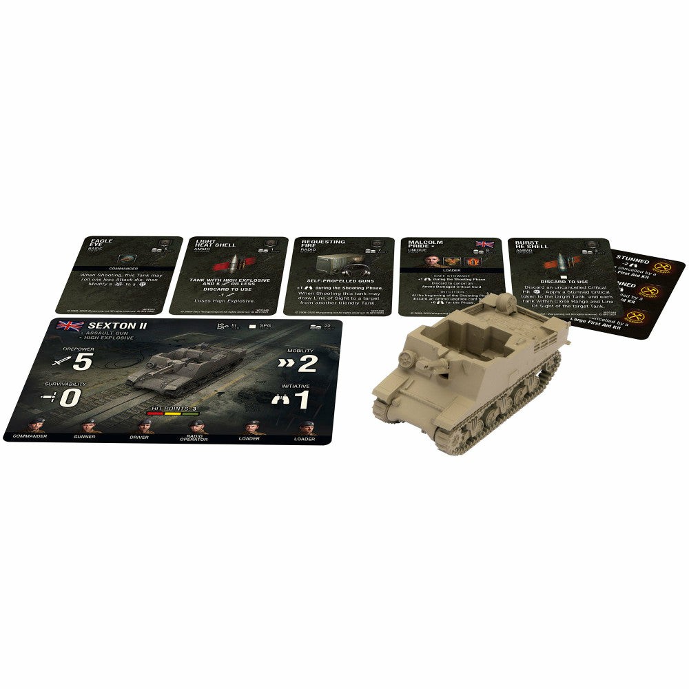 Miniature Figures & Games | Gale Force Nine World Of Tanks: Sexton Ii Assault Gun Expansion Miniature Game Games & Puzzles Miniature Figures & Games