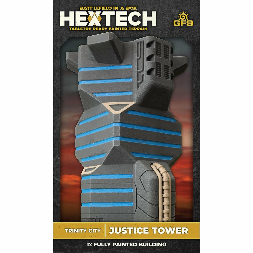 Miniature Figures & Games | Gf9 Hextech Trinity City Justice Tower – Pre-Painted Rpg Building Accessory Games & Puzzles Miniature Figures & Games