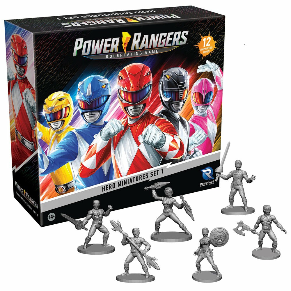 Miniature Figures & Games | Power Rangers Rpg: Hero Miniatures Set 1 – 12 Unpainted Figures Games & Puzzles Miniature Figures & Games