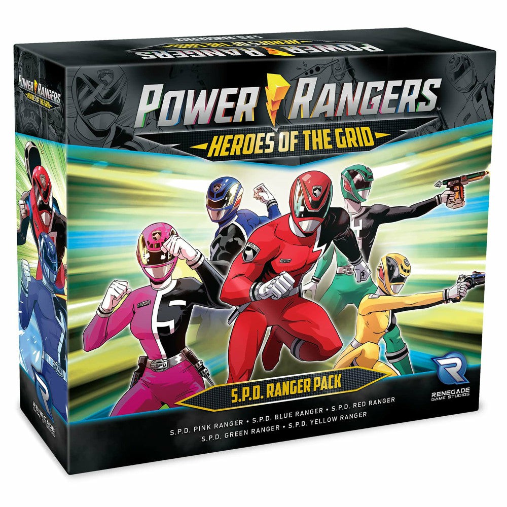 Miniature Figures & Games | Renegade Games Power Rangers S.P.D. Heroes Of The Grid Ranger Pack Games & Puzzles Miniature Figures & Games