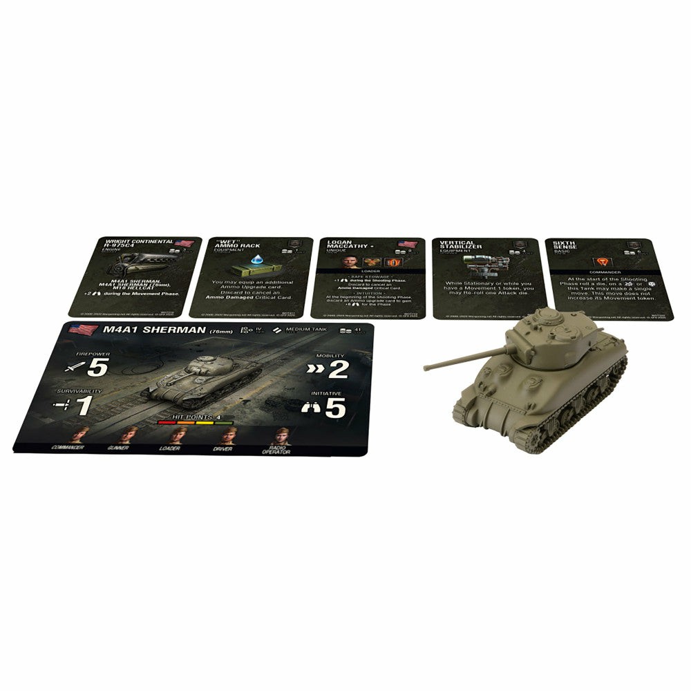 Miniature Figures & Games | World Of Tanks: M4A1 75Mm Sherman Miniature Game Expansion Games & Puzzles Miniature Figures & Games