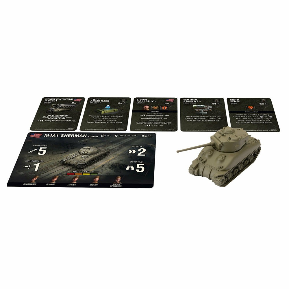 Miniature Figures & Games | World Of Tanks: Miniatures Game – American M4A1 76Mm Sherman Tank Games & Puzzles Miniature Figures & Games