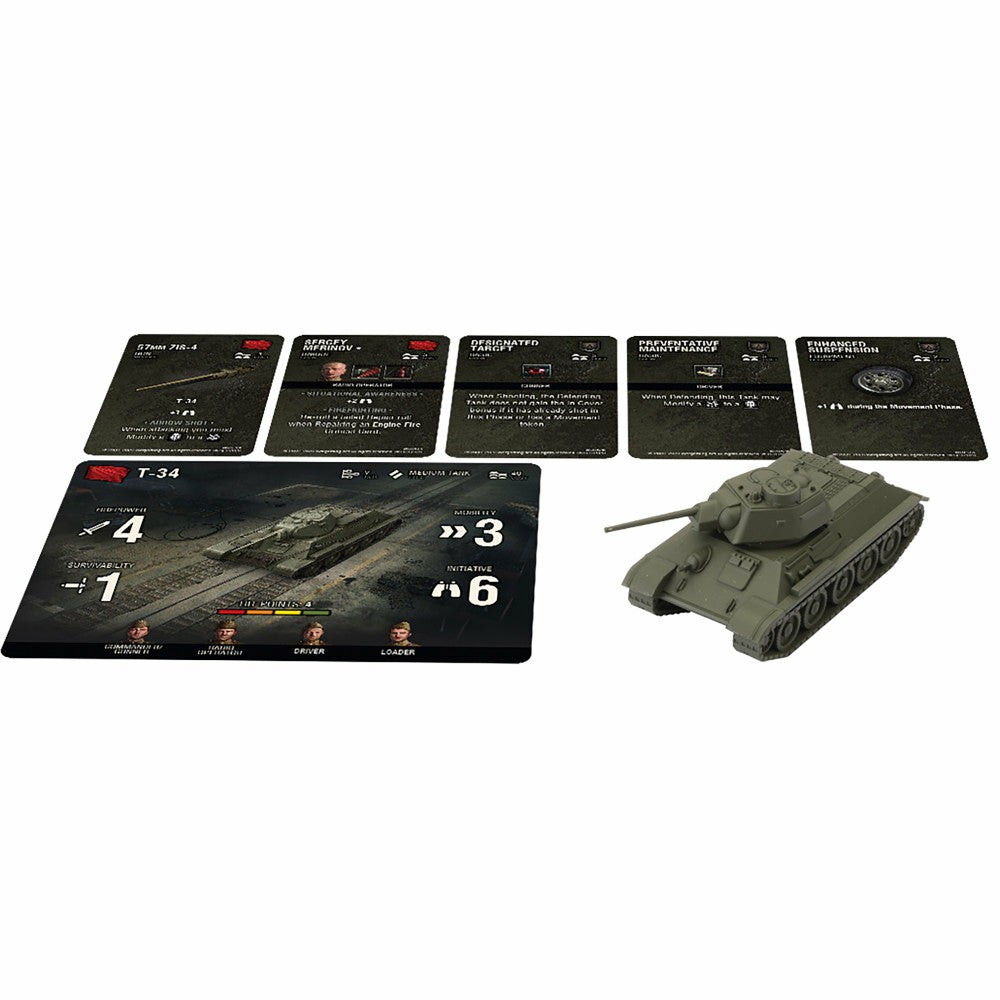 Miniature Figures & Games | World Of Tanks: T-34 Soviet Tank Expansion Pack – Miniatures Rpg Games & Puzzles Miniature Figures & Games