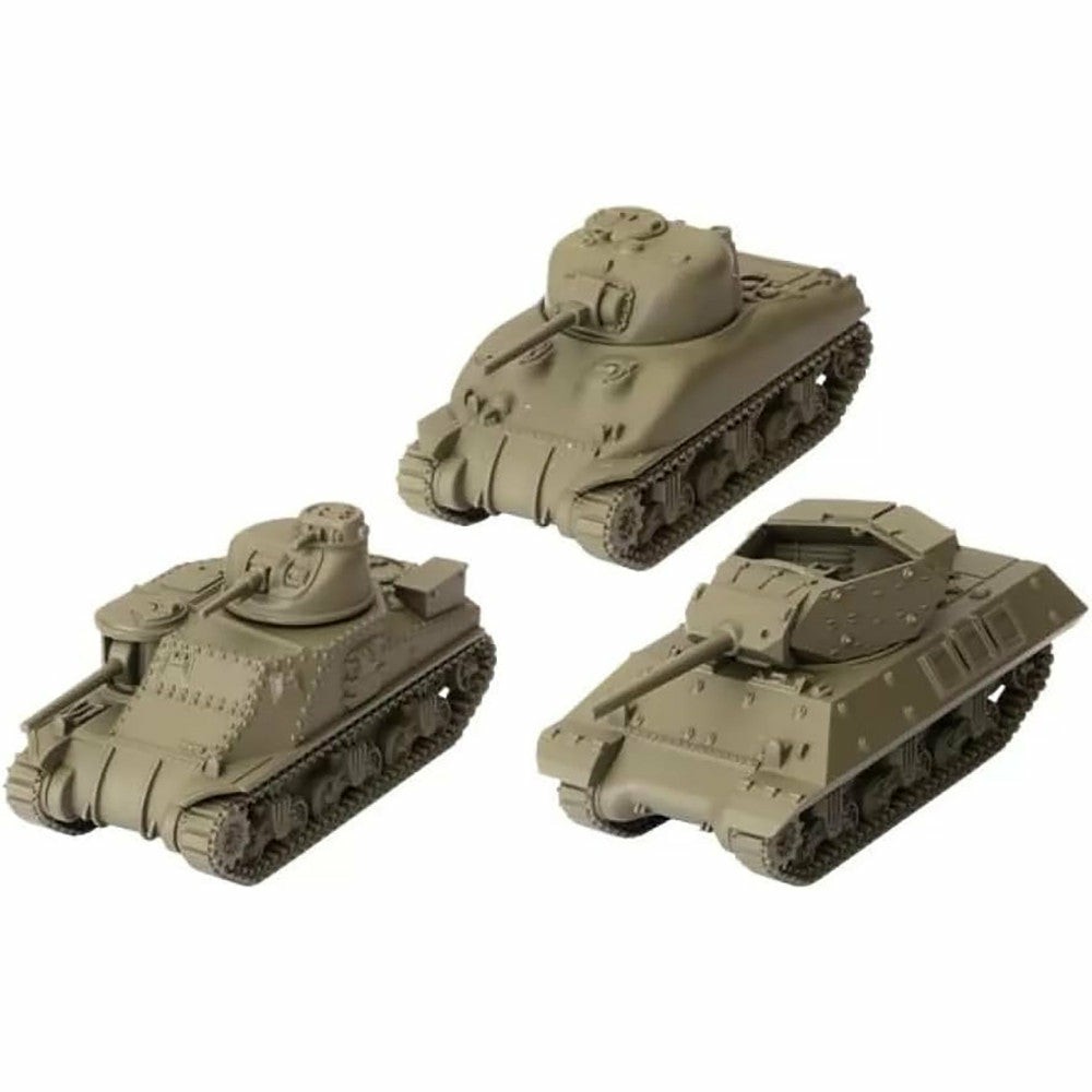 Miniature Figures & Games | World Of Tanks: U.S.A. Tank Platoon Expansion Set Featuring M3 Lee, M4A1 75Mm Sherman, M10 Wolverine Games & Puzzles Miniature Figures & Games