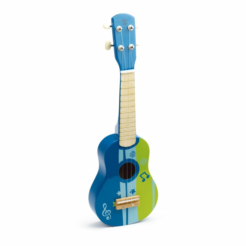 Musical & Sound Toys | Hape Blue & Green Kid’s Wooden Toy Ukulele, 21-Inch Musical Instrument Baby & Toddler Toys Musical & Sound Toys