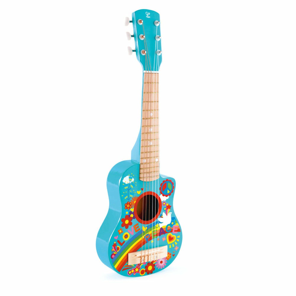 Musical & Sound Toys | Hape Flower Power First Musical Guitar Turquoise For Ages 3+ Baby & Toddler Toys Musical & Sound Toys