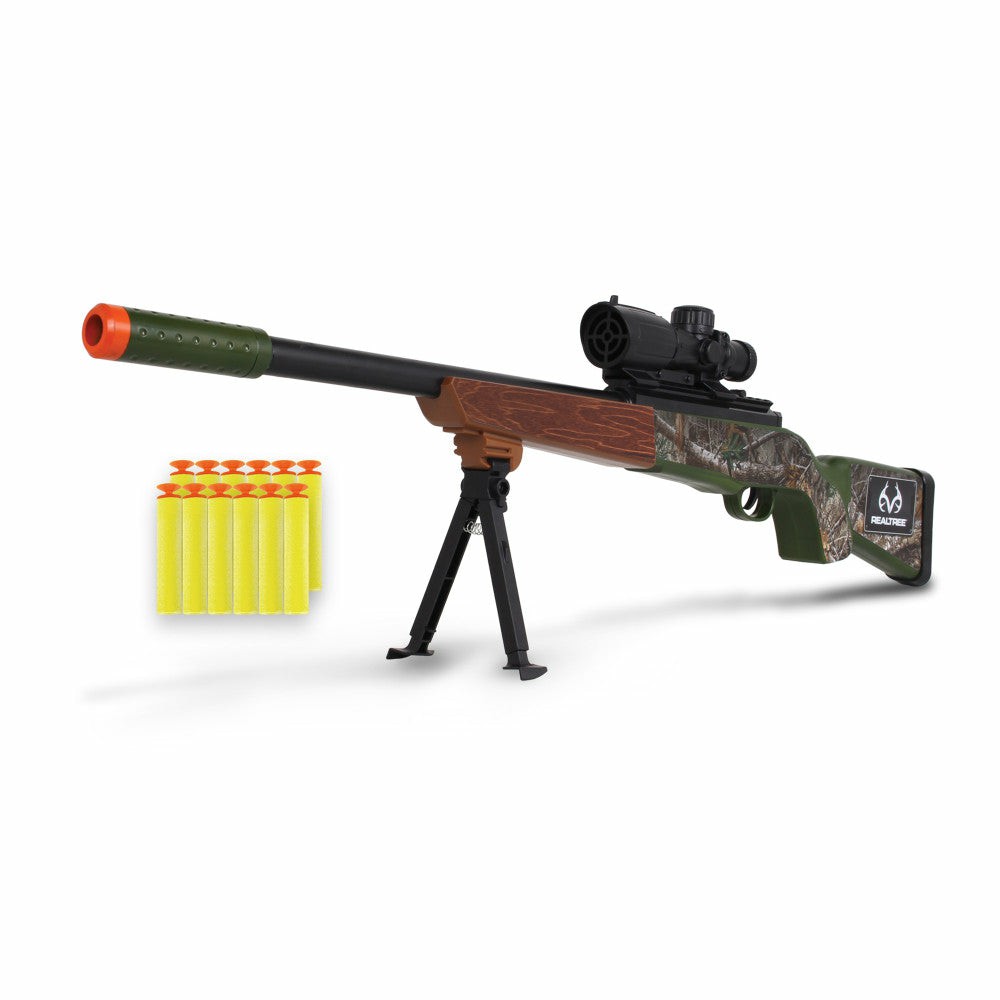 Nerf & Toy Blasters | Nkok Realtree Bolt Action Soft Dart Hunting Rifle – Green – Kids Toy, Ages 6+ Action Figures & Playsets Nerf & Toy Blasters