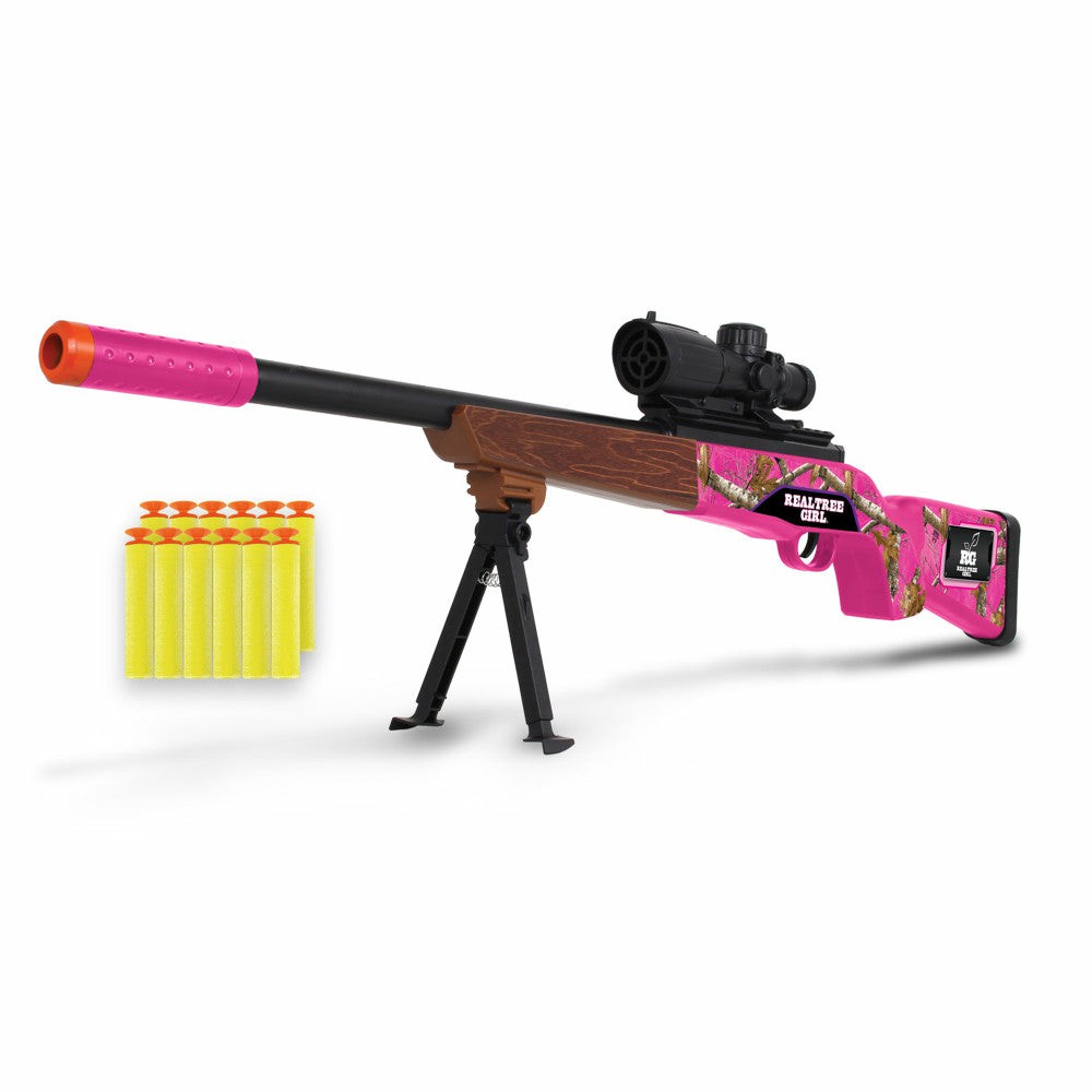 Nerf & Toy Blasters | Nkok Realtree Girl Soft Dart Hunting Rifle – Pink Camouflage – Kids Toy, Ages 6+ Action Figures & Playsets Nerf & Toy Blasters