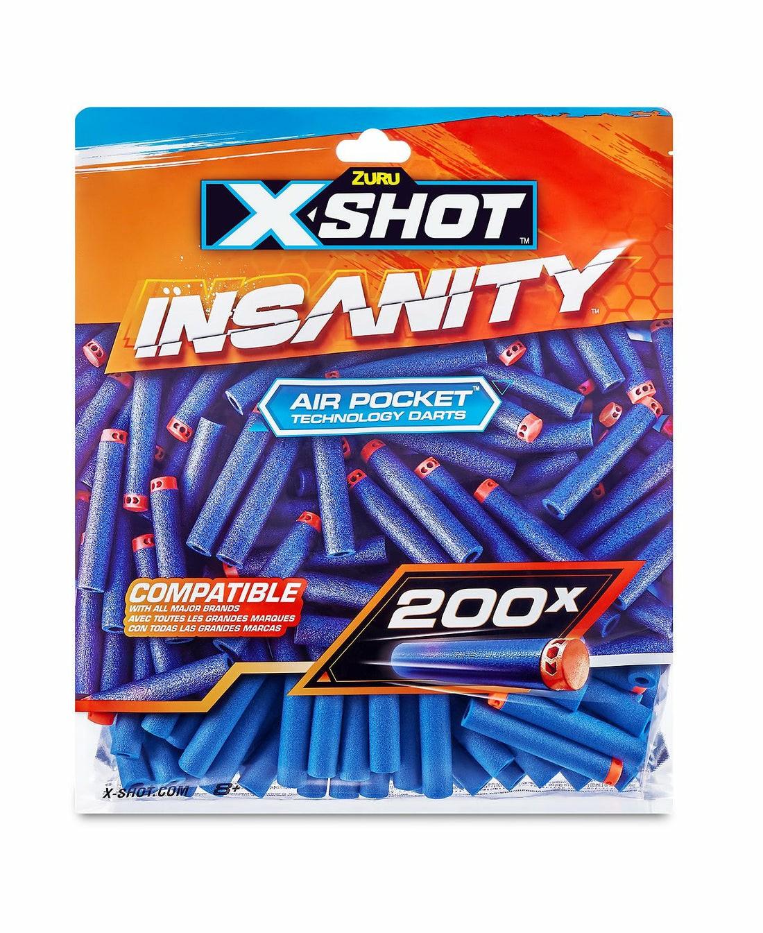 Nerf & Toy Blasters | X-Shot Zuru Insanity 200-Pack High-Performance Dart Refills Action Figures & Playsets Nerf & Toy Blasters