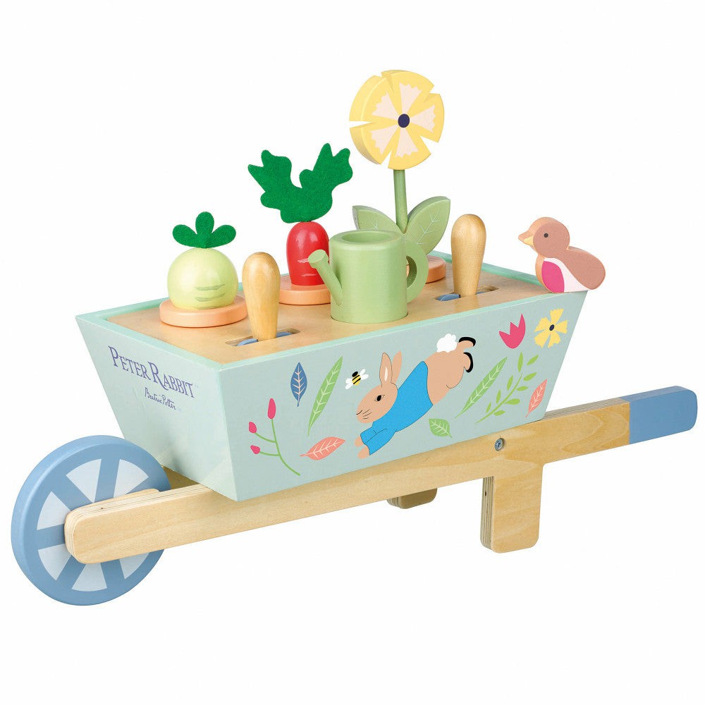 Outdoor Pretend Play | Peter Rabbit Wooden Garden Wheelbarrow Playset – Ages 3+ Outdoor Play Outdoor Pretend Play