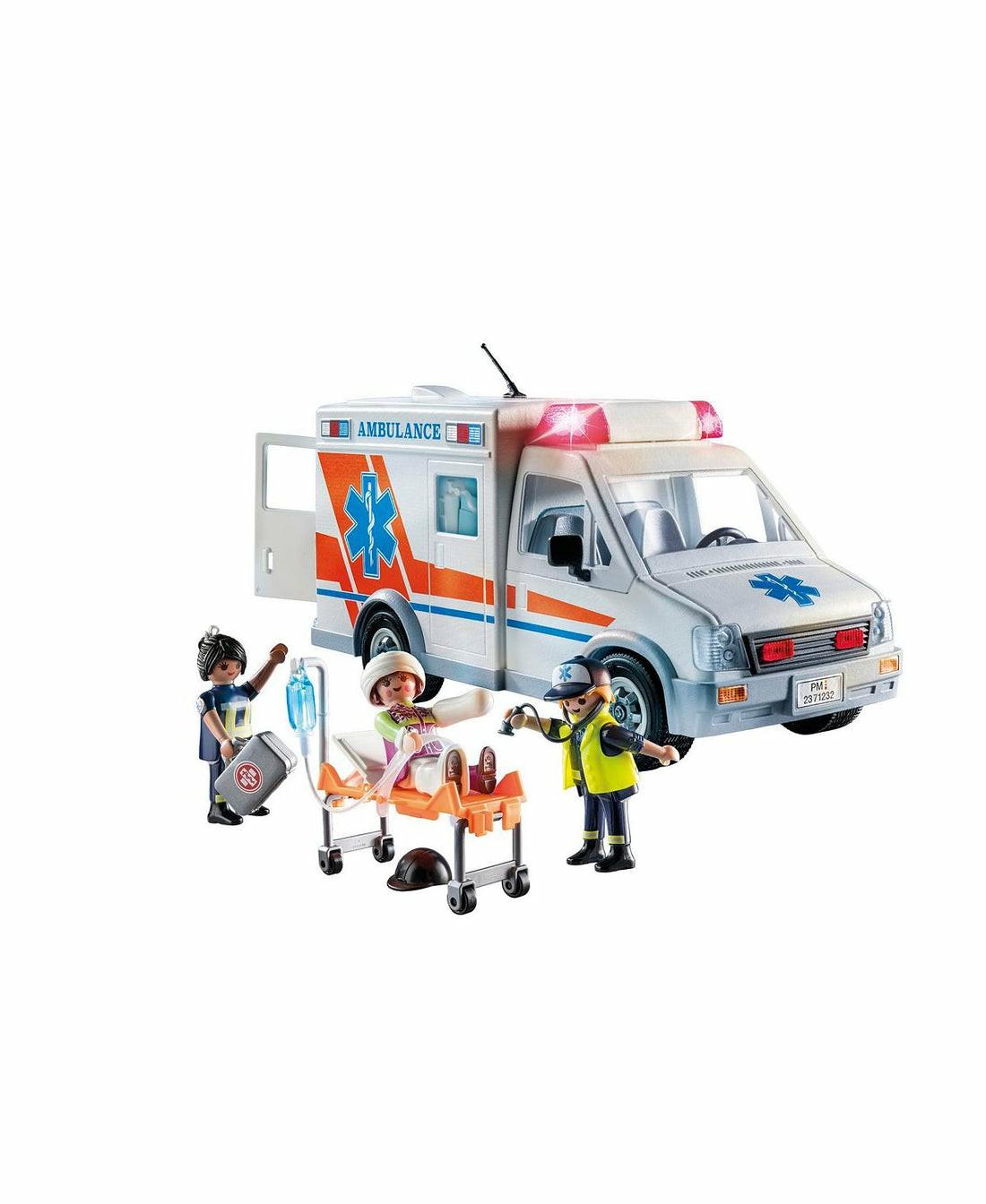 Playmobil | Playmobil City Action Ambulance Playset With Light And Sound Effects Building Blocks & Sets Playmobil