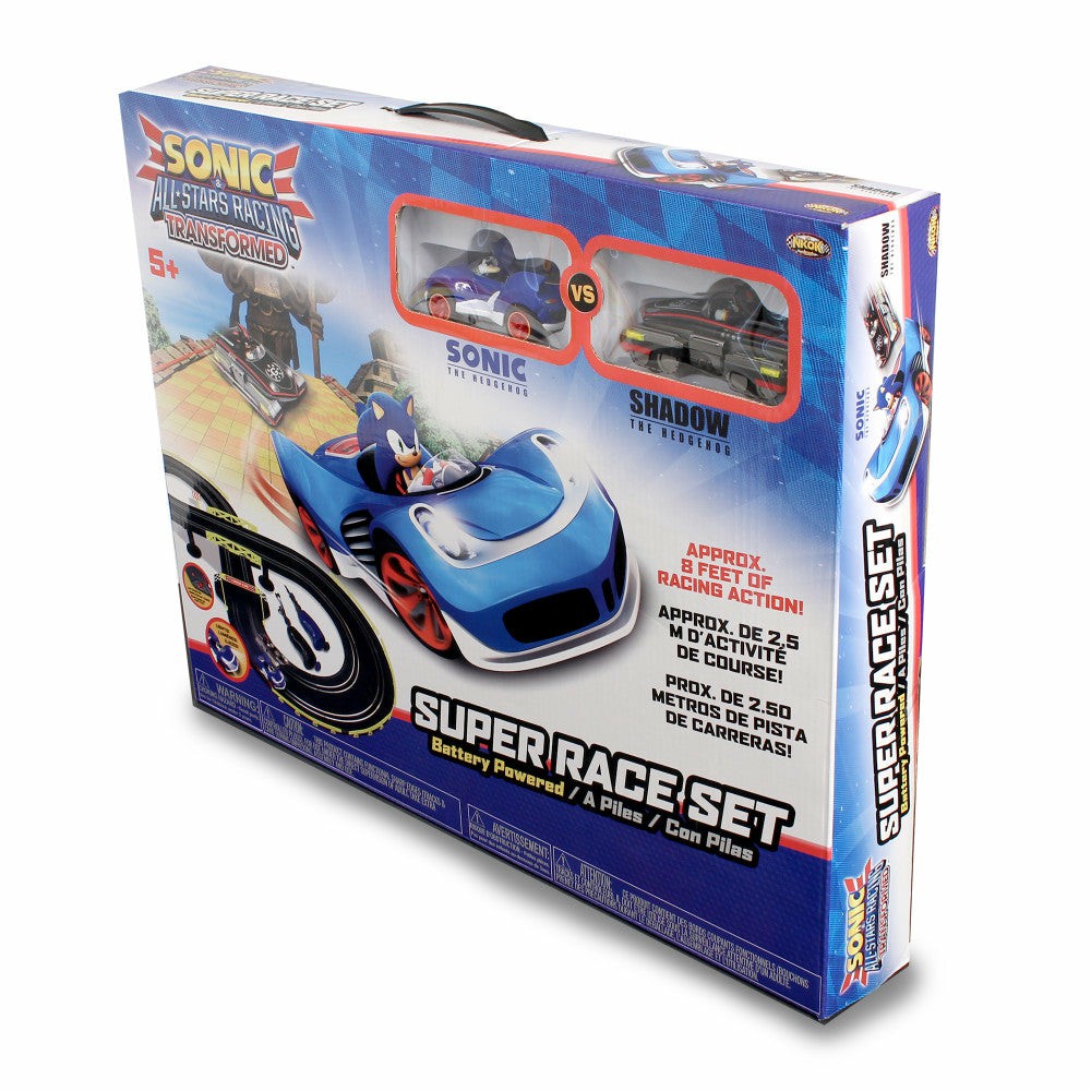 Playsets & Racetracks | Sonic & Shadow 8-Foot Rc Slot Car Racing Set With Headlights Playsets & Racetracks Playsets & Racetracks