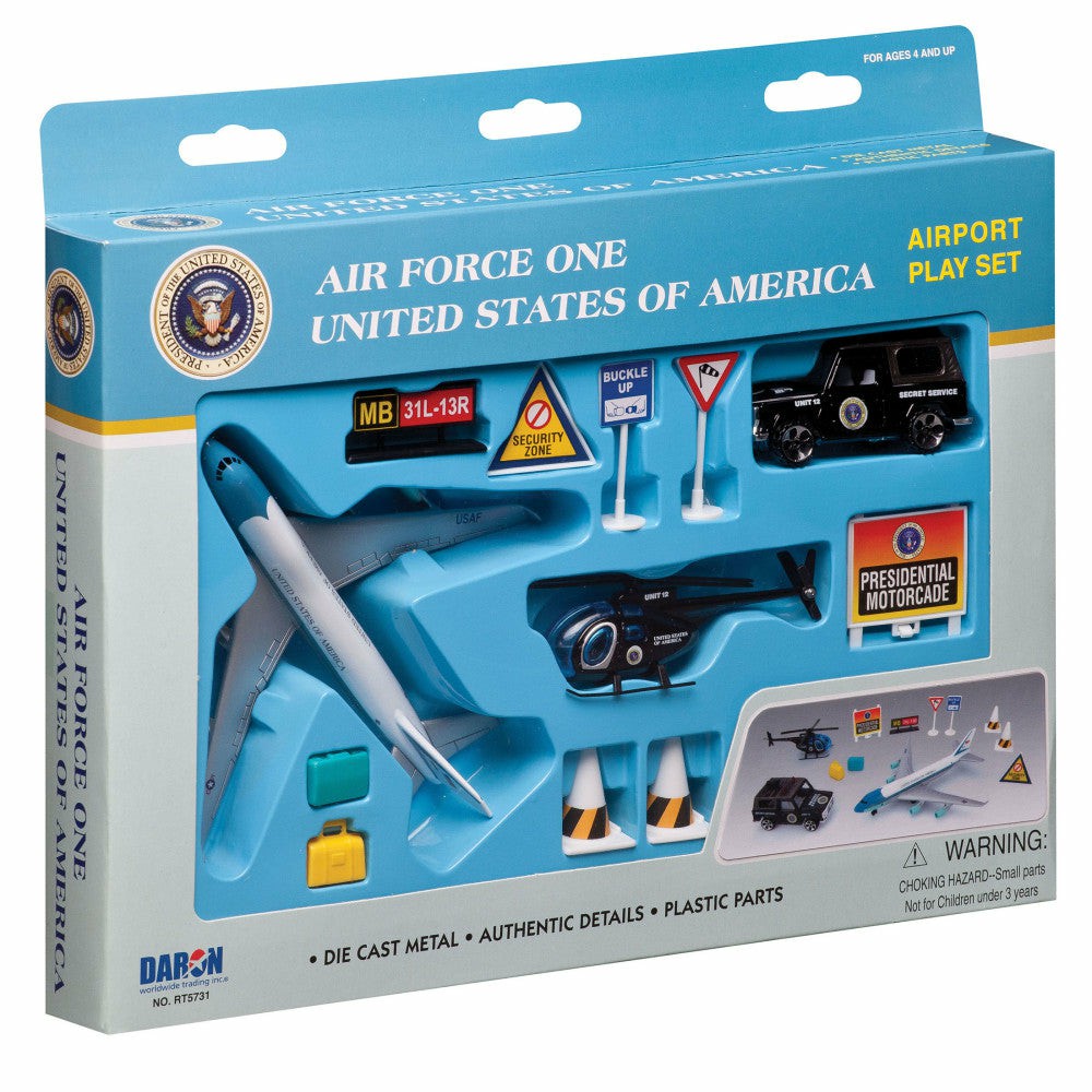 Playsets & Vehicles | Air Force One Usa Presidential Aviation Playset – Die-Cast Metal & Plastic Action Figures & Playsets Playsets & Vehicles