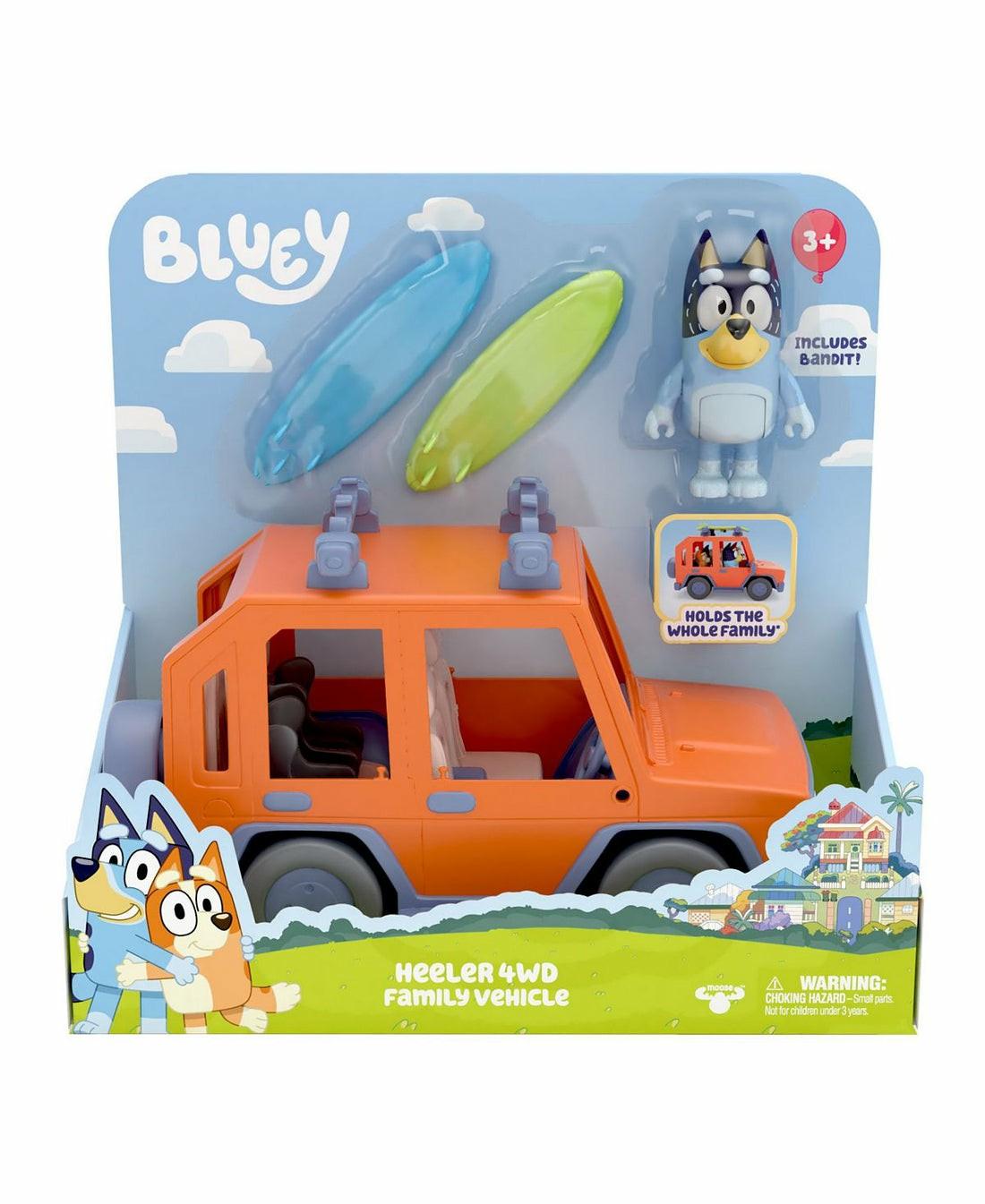 Playsets & Vehicles | Bluey Heeler 4Wd Family Cruiser Playset With Bandit Figure And Surfboards Action Figures & Playsets Playsets & Vehicles