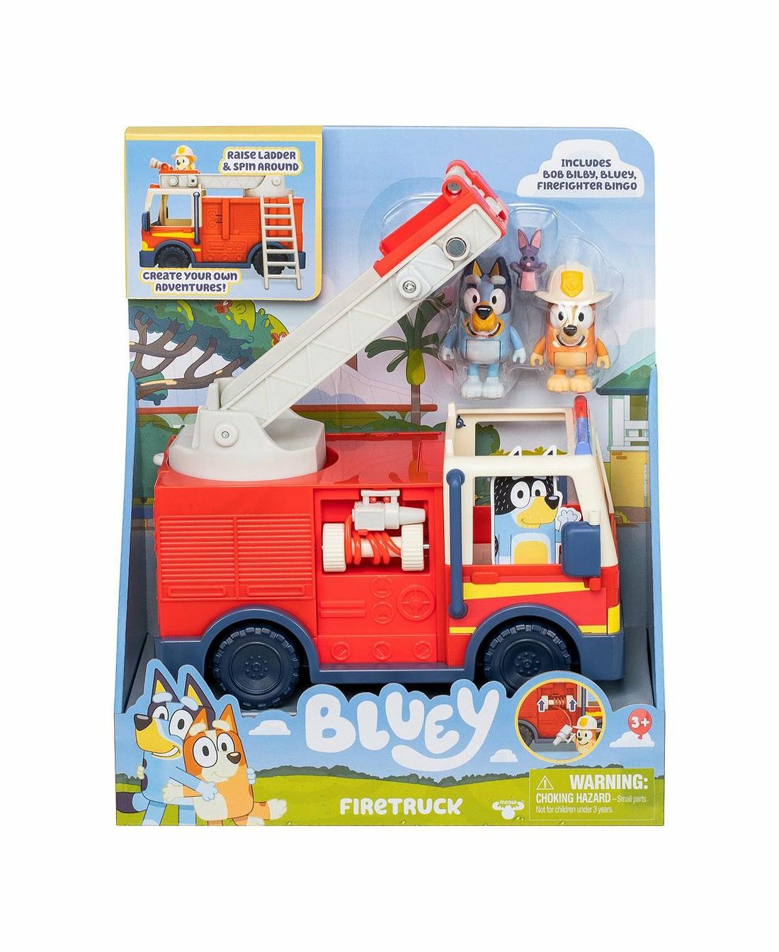 Playsets & Vehicles | Bluey S10 Fire Truck Playset With Figures And Accessories Action Figures & Playsets Playsets & Vehicles