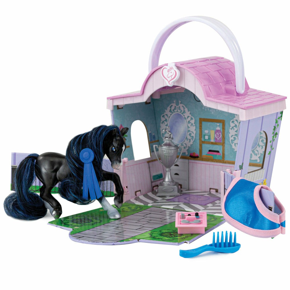 Playsets & Vehicles | Breyer Mane Beauty Li’L Beauties Shimmer’s Beauty Salon Playset Action Figures & Playsets Playsets & Vehicles