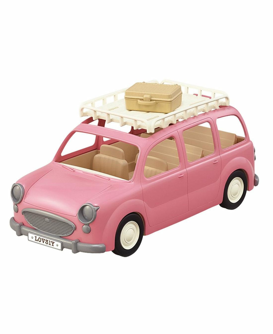 Playsets & Vehicles | Calico Critters Family Picnic Van, Pink Toy Vehicle With Accessories Action Figures & Playsets Playsets & Vehicles