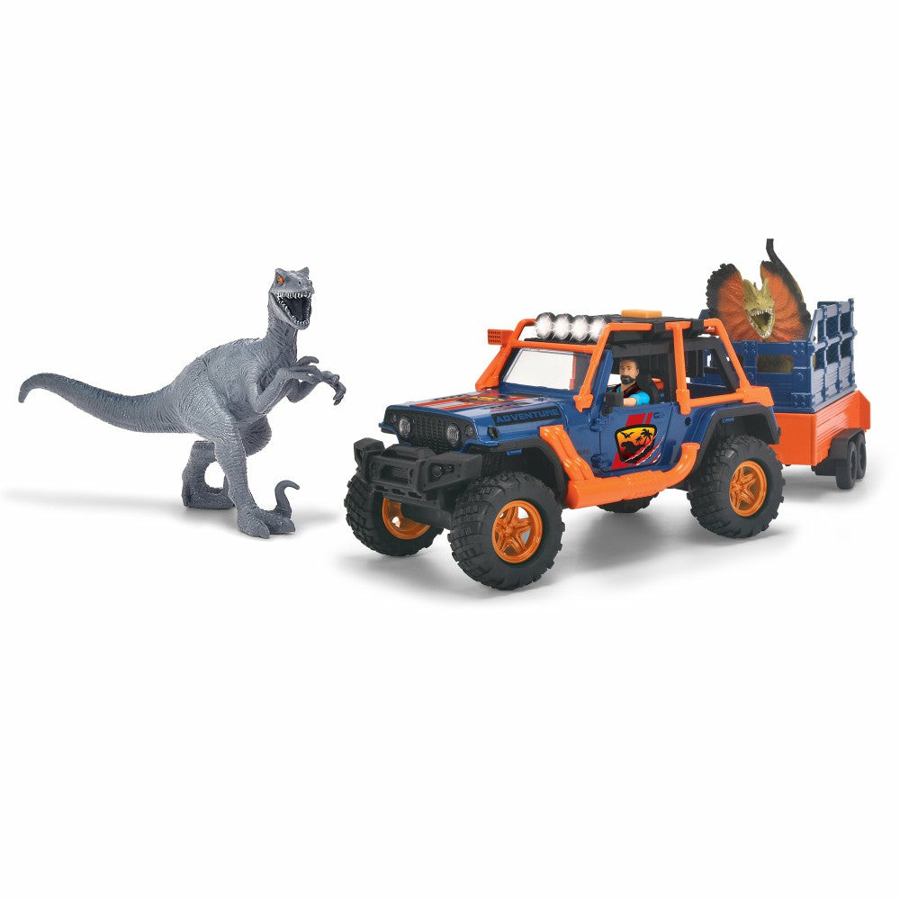 Playsets & Vehicles | Dickie Toys Jeepster Dino Commander 1:24 Scale Adventure Set Action Figures & Playsets Playsets & Vehicles