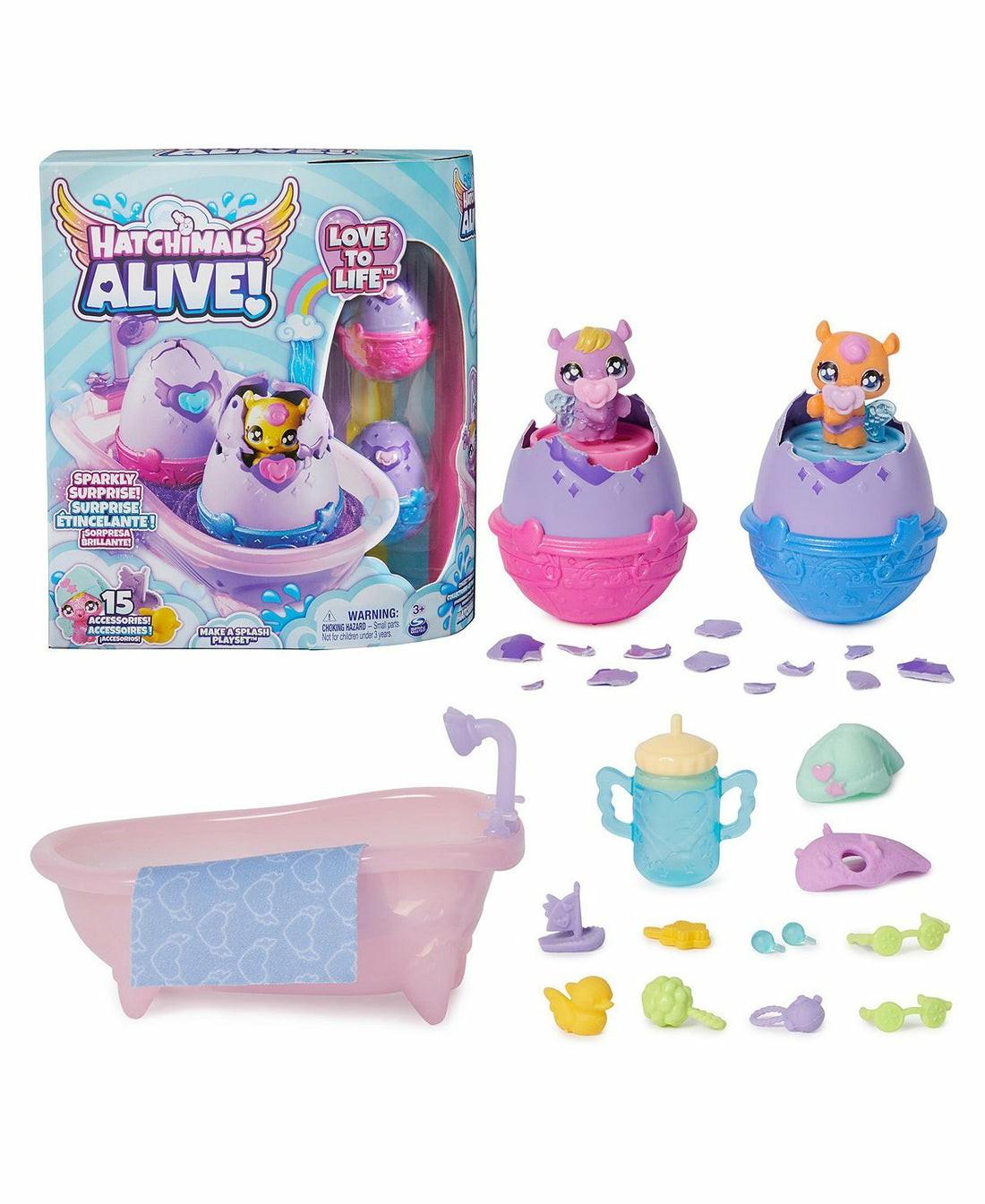 Playsets & Vehicles | Hatchimals Alive – Make A Splash Playset With Color-Change Mini Figures Action Figures & Playsets Playsets & Vehicles