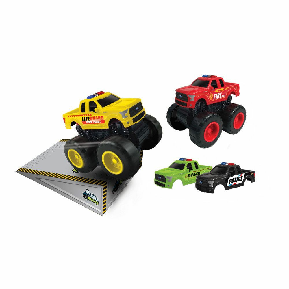 Playsets & Vehicles | Jam’N Products Ford F-150 Friction-Powered Switch’Em Rescue Toy Vehicle Set Action Figures & Playsets Playsets & Vehicles