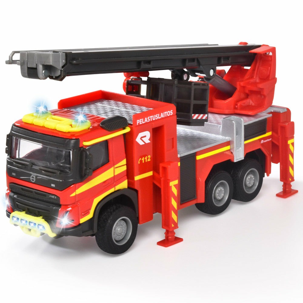 Playsets & Vehicles | Majorette Grand Series Volvo Fire Engine Truck With Extendable Ladder Action Figures & Playsets Playsets & Vehicles