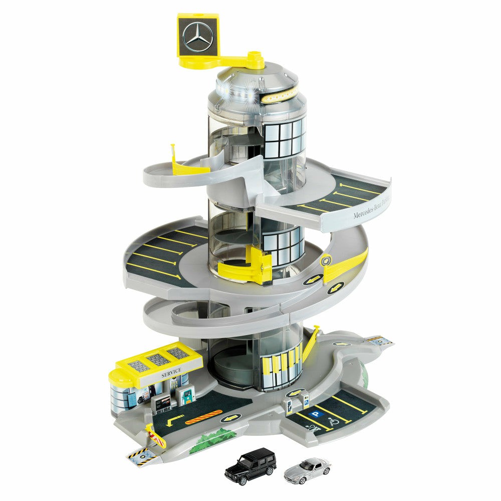 Playsets & Vehicles | Mercedes-Benz Helix Electric Car Park With Elevator And Lights Action Figures & Playsets Playsets & Vehicles