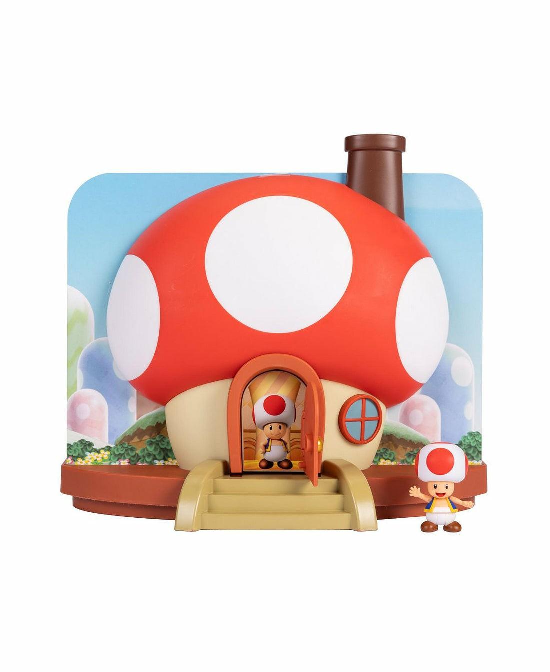 Playsets & Vehicles | Nintendo Super Mario 2.5″ Deluxe Toad House Interactive Playset Action Figures & Playsets Playsets & Vehicles