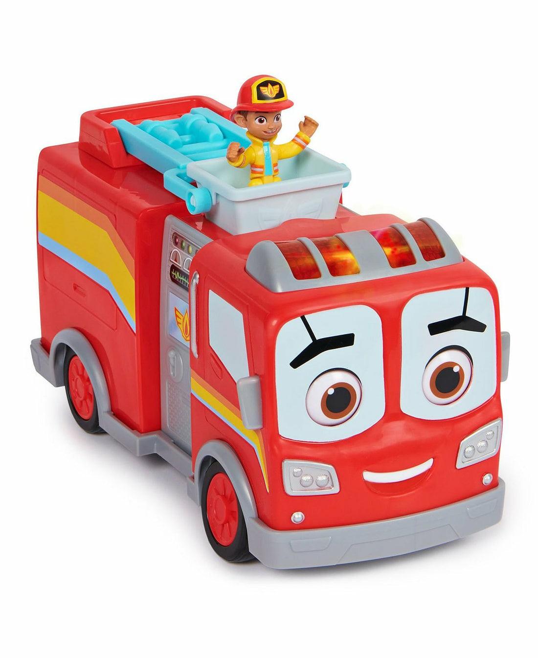 Playsets & Vehicles | Spin Master Firebuds Bo & Flash Rescue Adventure Fire Truck With Interactive Features Action Figures & Playsets Playsets & Vehicles