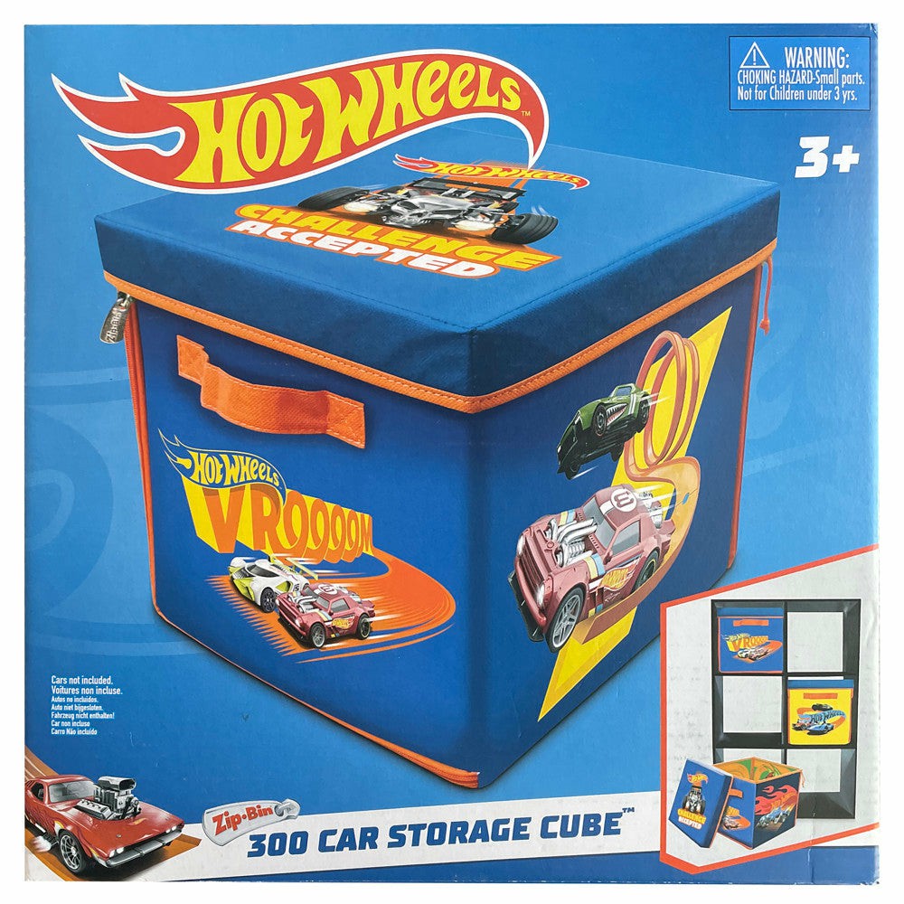 Playsets & Vehicles | Tara Toy Hot Wheels Zipbin 300 Car Storage Cube And Playmat Action Figures & Playsets Playsets & Vehicles