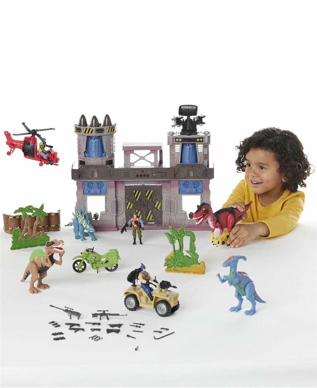 Playsets & Vehicles | Toys R Us Animal Zone Dino Fortress Playset With Light And Sound Effects Action Figures & Playsets Playsets & Vehicles