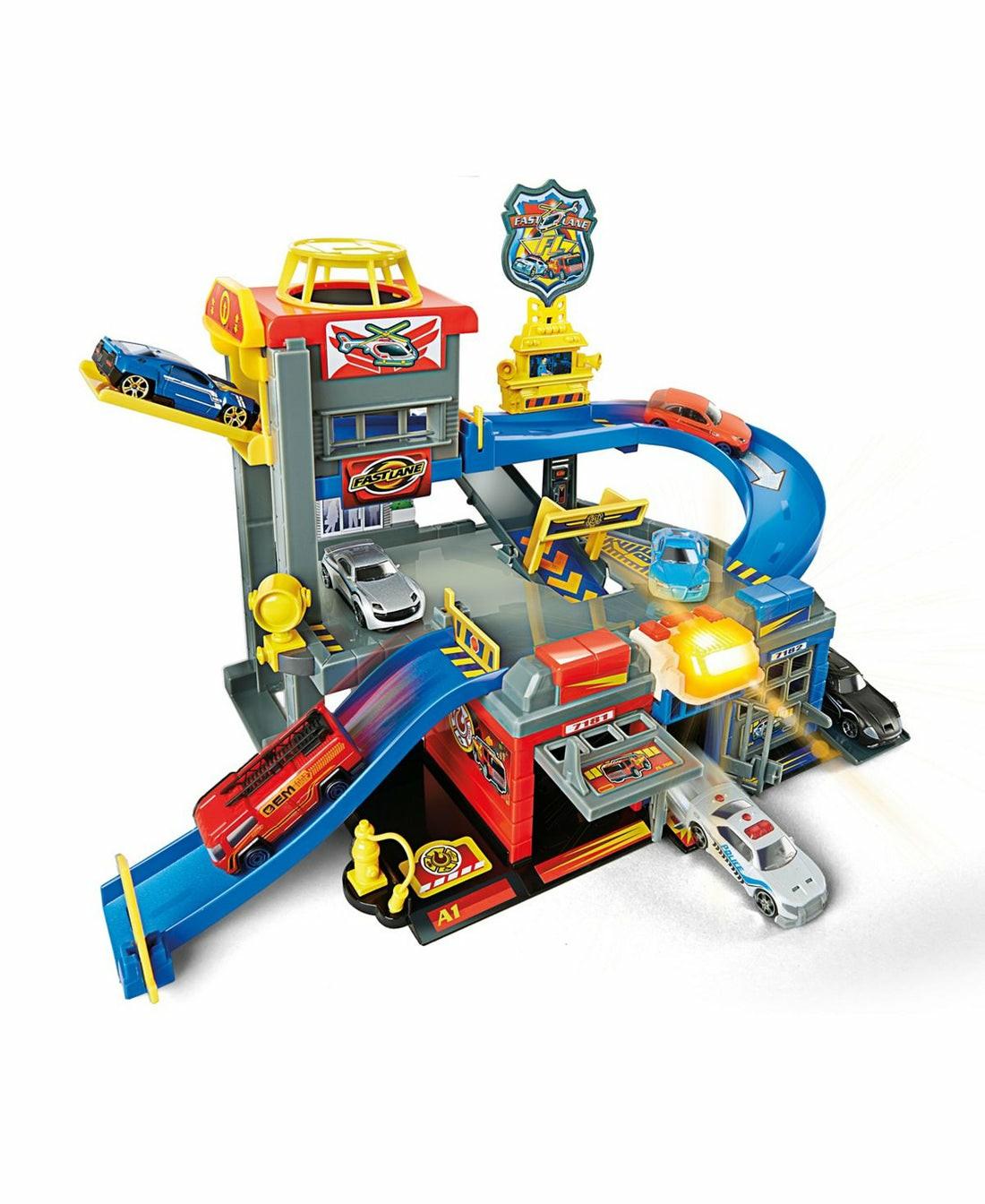 Playsets & Vehicles | Toys R Us Fast Lane Rescue Station Playset With Interactive Features Action Figures & Playsets Playsets & Vehicles