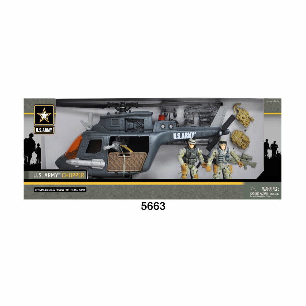 Playsets & Vehicles | U.S. Army Tactical Helicopter Playset With Soldier Figures Action Figures & Playsets Playsets & Vehicles