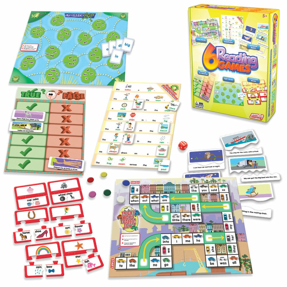 Preschool Education Toys & Activities | Junior Learning 6-In-1 Reading Games Set – Educational Board Game For Ages 5-6 Preschool Education Toys & Activities Preschool Education Toys & Activities