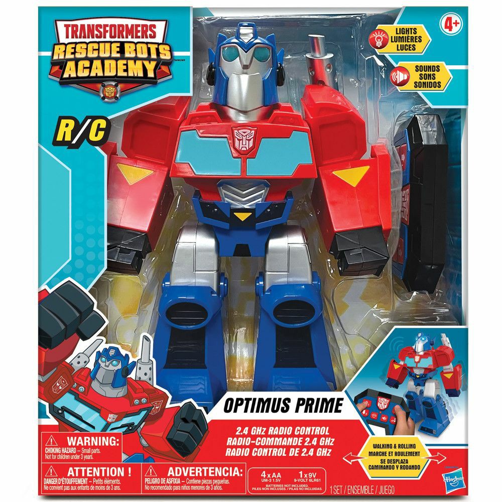 Preschool Figures & Playsets | Hasbro Transformers Rescue Bots Academy Optimus Prime Rc Robot Action Figures & Playsets Preschool Figures & Playsets