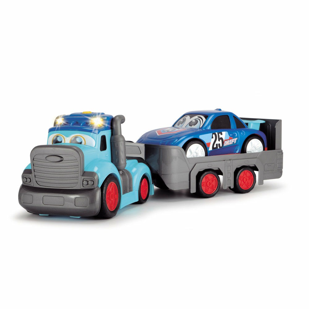 Preschool Vehicles | Dickie Toys Happy Truck With Detachable Trailer And Street Car Preschool Toys & Activities Preschool Vehicles