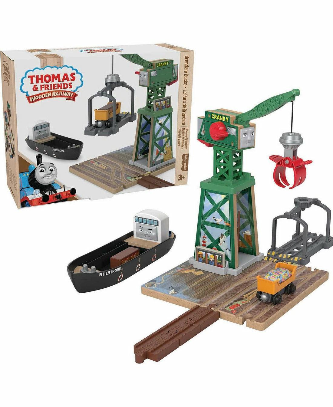 Preschool Vehicles | Fisher-Price Thomas & Friends Wooden Railway Brendam Docks Playset Preschool Toys & Activities Preschool Vehicles