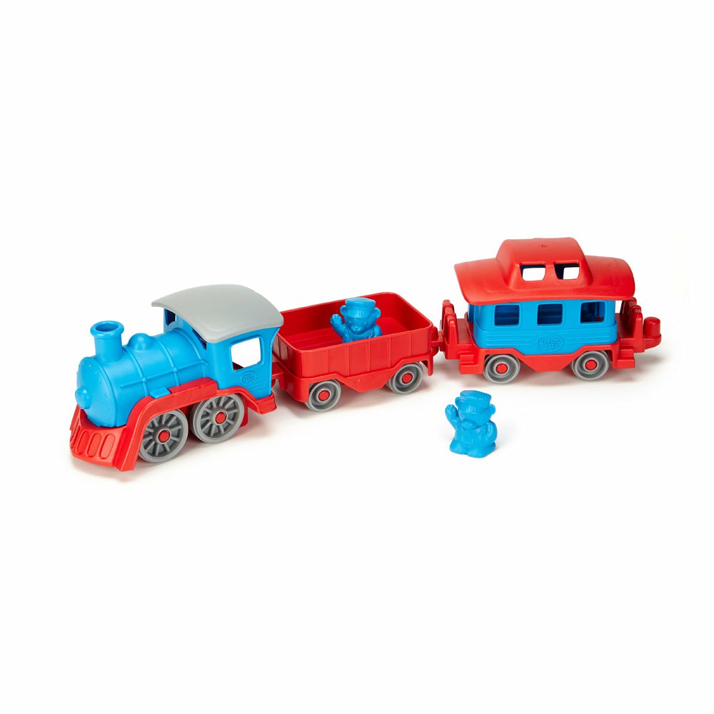 Preschool Vehicles | Green Toys Eco-Friendly Train Set With Conductor Bears Preschool Toys & Activities Preschool Vehicles