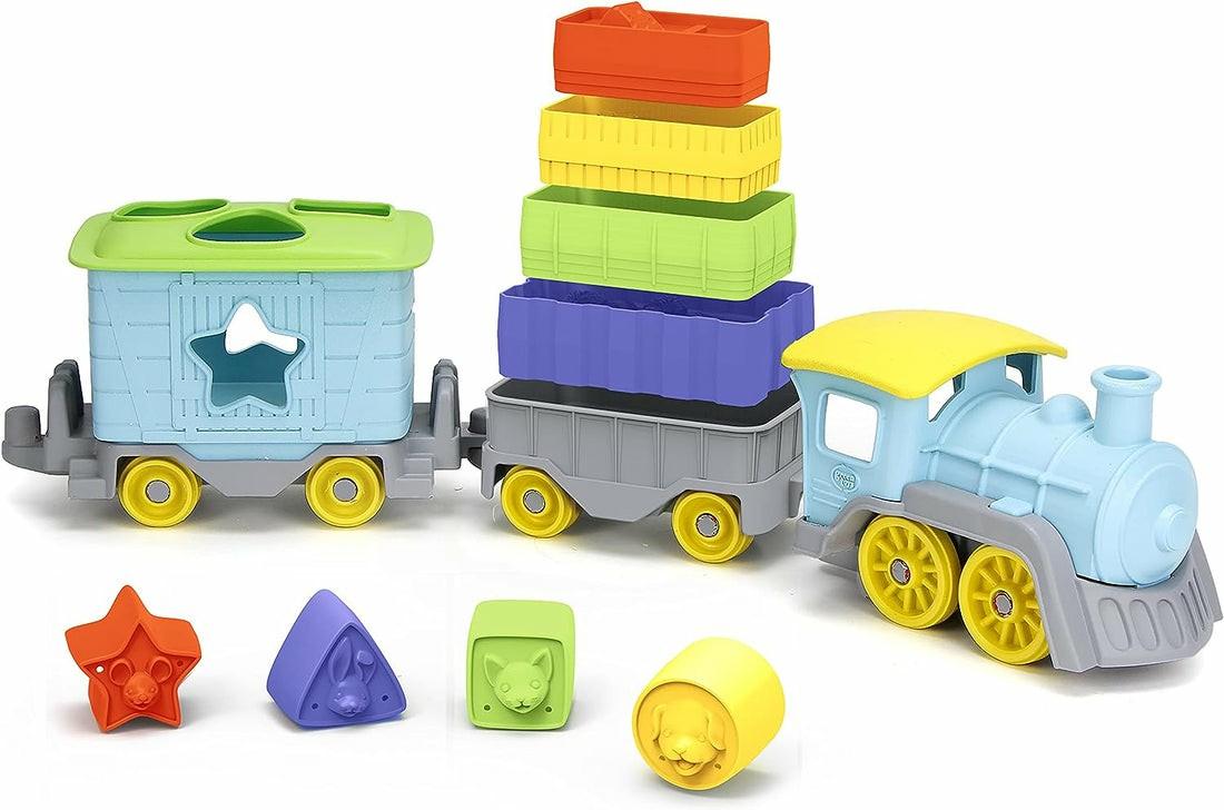 Preschool Vehicles | Green Toys Stack And Sort Train – Eco-Friendly Educational Playset – Multicolor Preschool Toys & Activities Preschool Vehicles