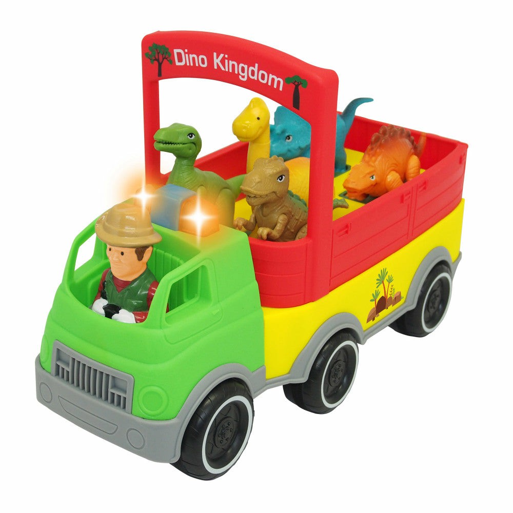 Preschool Vehicles | Kiddieland Dinosaur Adventure Interactive Safari Toy Truck Preschool Toys & Activities Preschool Vehicles