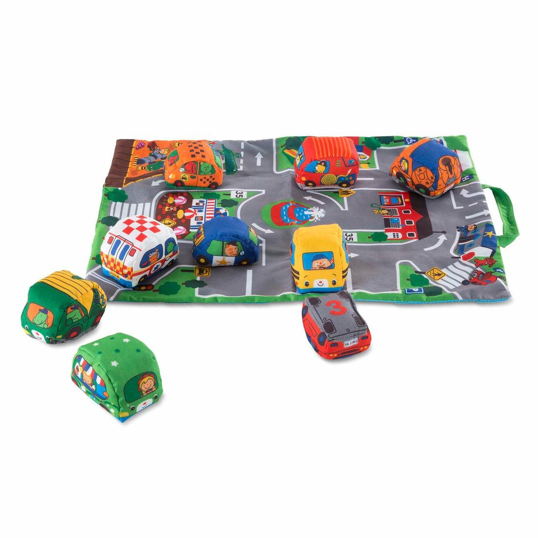 Preschool Vehicles | Melissa & Doug Take-Along Town Play Mat ‚Äì Interactive Travel Toy Preschool Toys & Activities Preschool Vehicles