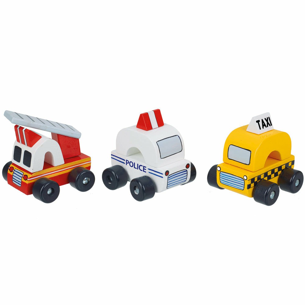 Preschool Vehicles | Orange Tree Toys New York Themed First Trucks Set For Toddlers Preschool Toys & Activities Preschool Vehicles