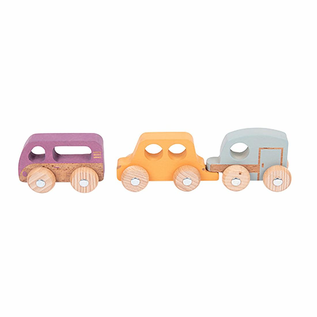 Preschool Vehicles | Tickit Rainbow Wooden Adventure Vehicles – Set Of 3 Preschool Toys & Activities Preschool Vehicles