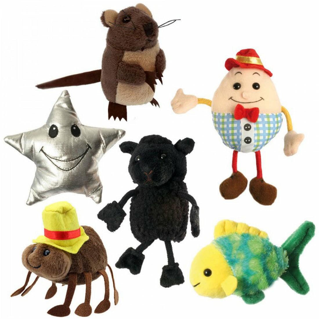 Puppets & Puppet Theaters | The Puppet Company Nursery Rhymes Finger Puppets – Set Of 6 Pretend Play & Dress Up Puppets & Puppet Theaters