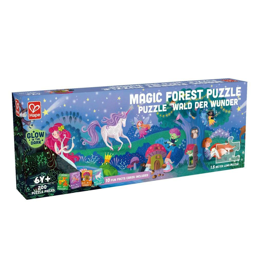 Puzzles | Hape Magic Forest Glow-In-The-Dark Floor Puzzle – 200 Pieces Games & Puzzles Puzzles