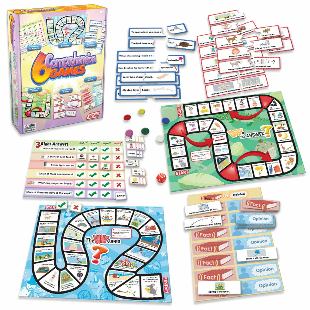 Puzzles | Junior Learning Comprehension Quest Board Game – Language Arts For Ages 6-9 Games & Puzzles Puzzles