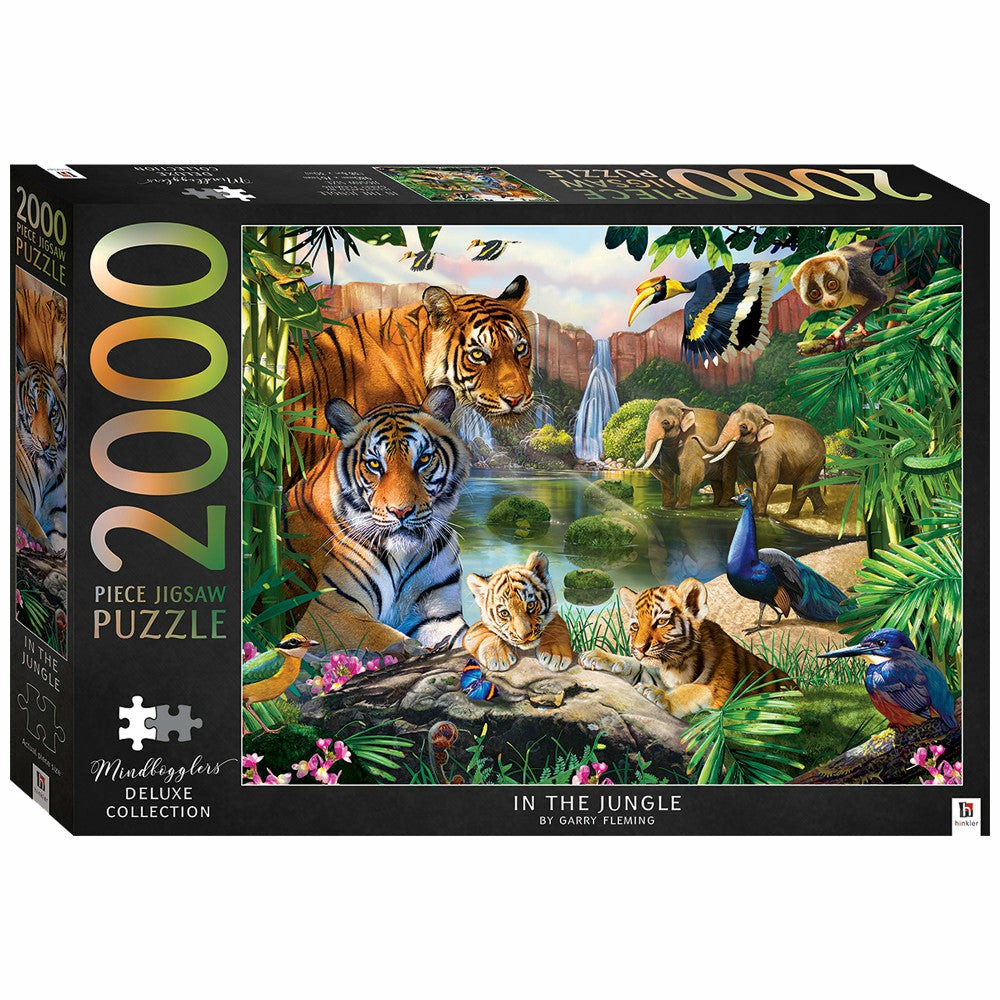 Puzzles | Mindbogglers Artisan Jungle Tiger Family Jigsaw Puzzle – 2000 Pc Games & Puzzles Puzzles