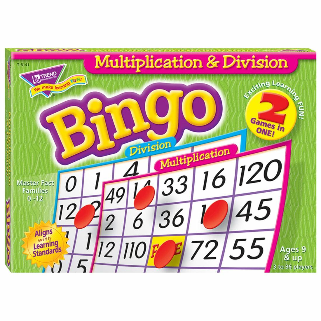 Puzzles | Trend Multiplication & Division Bingo Educational Game Games & Puzzles Puzzles